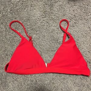 Red bikini top